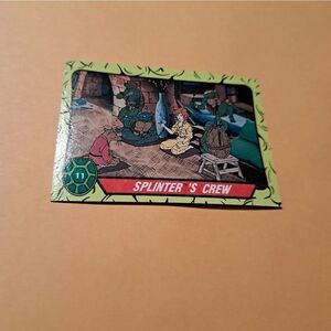 1989 Topps TMNT Splinters Crew Trading Card 11 Teenage Mutant Ninja Turtles
